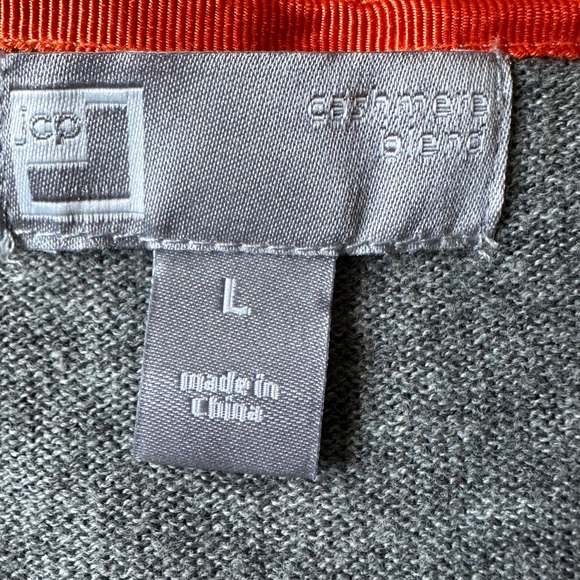 🛍️jCP multi color long cardigan with button closure size large excellent. - Picture 4 of 6